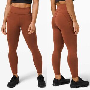 Lululemon Invigorate High-Rise Tight 25" Leggings Dark Terracotta 37626